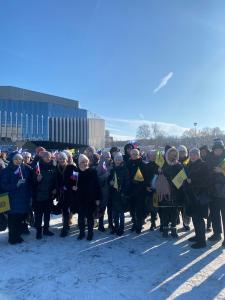 Сотрудники онкологического диспансера приняли участие в митинге-концерте «Мы вместе»