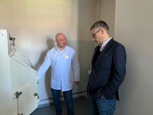 Онкологический диспансер посетил главврач клиники РМАНПО Андрей Мищенко